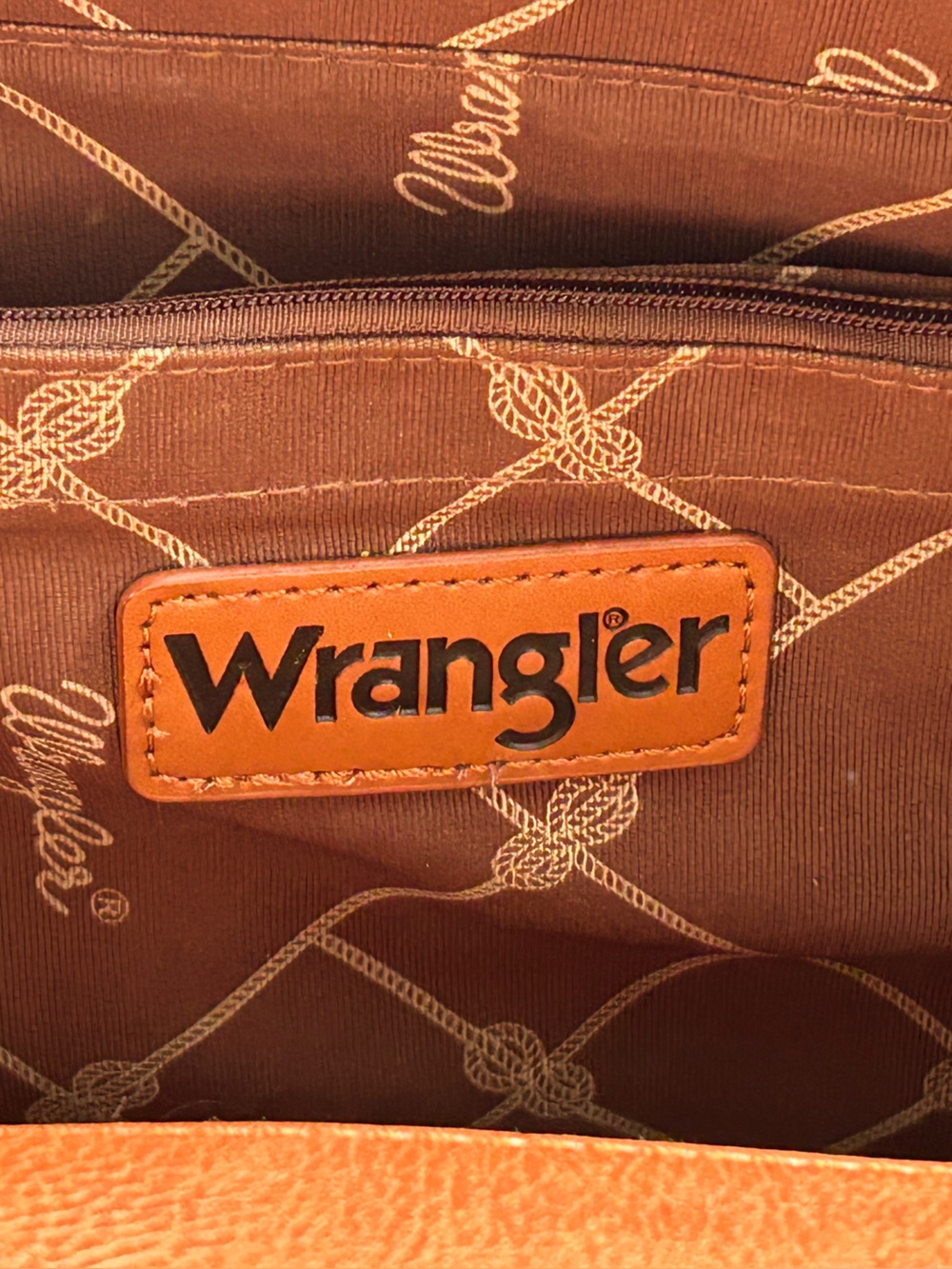 Wrangler Southwestern Aztec Geometric Tote Crossbody Bag Red Teal Guitar Strap - Picture 7 of 9